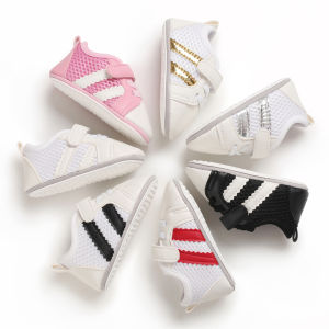 0-18 Months Newborn Baptism Shoes Baby Shoes Boys And Girls Rubber-soled Soft-soled White Sneaker Baptism Shoes