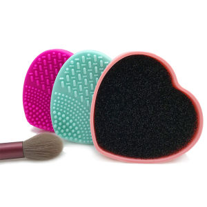 Cherry.Shop อุปกรณ์ทําความสะอาดแปรงแต่งหน้า ซิลิโคนทำความสะอาดแปรงแต่งหน้า