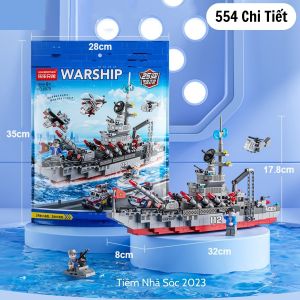Đồ Chơi Trẻ Em Mô Hình Lắp Ráp Tàu Chiến Hạm WARSHIP TC112 1560 PCS 6in1Tàu Chiến Khổng LồChất Liệu Nhựa ABS An Toàn Cho Bé-Tiệm Nhà Sóc 2023