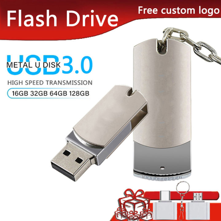 Metal 360°Rotating Flash Driver 256GB/128GB/512GB/1TB/2TB/64GB/32GB/8GB ...
