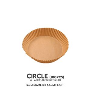 [SG STOCK] Air Fryer Paper Tray Disposable Parchment Paper Air Fryer Paper Liners Square Round Kitchen Non-Stick Baking