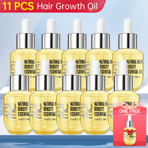 new PURC 10PCS Hair Growth for Men Women Products Ginger Hair Oil Fast Grow Serum Anti Loss Regrowth Scalp Treatment Hair Care hot