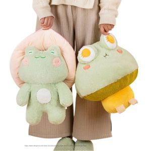 35/42CM Frog Plushie Toys Kawaii Red Mushroom Single Frog Stuffed Soft Animal Toys Baby Appease Doll Funny Birthday Gift For Kid2026