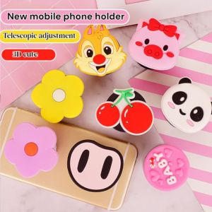 Three-dimensional cute new shift gear telescopic mobile phone holder creative cartoon/Cute new shift gear telescopic mobile phone bracket creative cartoon airbag bracket