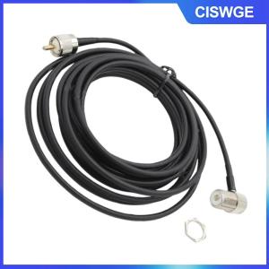 CISWGE 1 cái 5 Meter mở rộng núi Cable RG58 pl259 UHF để so239 kết nối di động xe đài phát thanh Antenna cho Kenwood Yaesu ICOM cho TM-261