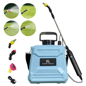 8L Portable Electric Sprayer for Gardening with Adjustable Shoulder Strap and Long-Range Wand