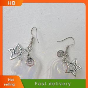 HB Y2k Angel Wings Earrings For Women Resin Ear Clips Ear Hooks Fashion Party Jewelry Gift