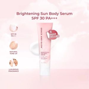 Grace and Glow Brightening Sun Body Serum Spf 30 - Mencerahkan - Melindungi Dari Sinar Uv - Menghaluskan - Ken Herbal