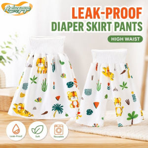 Aoduoyaya Baby Diaper Skirt Leakproof Reusable Cotton High Waist Training Pants Night Sleep Toddler