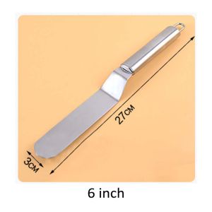 6/8 inch Cake Spatula Hangable Stainless Steel Butter Cream Spatula Pastry Cake Decorating Tool For Kitchen
