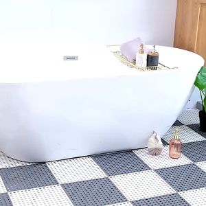 30x30CM Bathroom Anti-Slip Mat DIY Adjustable Splicing Mat Waterproof Shower Bath Floor Mat