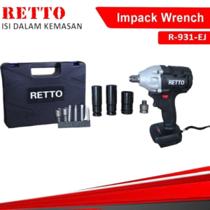 Impact wrench Retto 198vf FREE 2 BATRE - MESIN PEMBUKA BAUT MOTOR DAN MOBIL BOR OBENG BATRE CORDLES DRILL Brushless