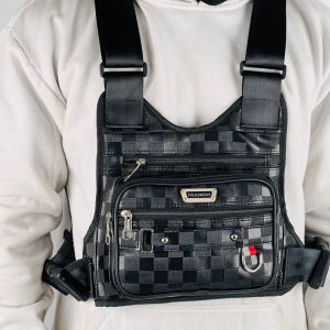 TAS SELEMPANG DADA KULIT PU POLO AMSTAR CHEST BAG WATERPROOF TAS ROMPI