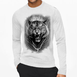 MACAN PETIR | Kaos Lengan Panjang Pria & Wanita | Distro | Sablon | Murah | Produk Lokal | CIAO.ID