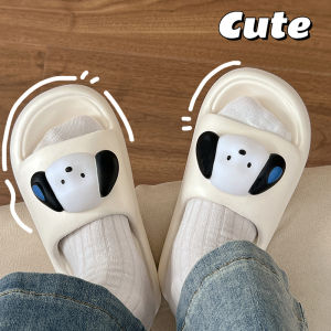 LHMonday NEW ⭐️รองเท้าแตะแฟชั่น รองเท้าแตะตัวการ์ตูน รุ่นใหม่ทรงรองเท้าเรียบๆแต่เพิ่มลูกเล่นด้วยตัวการ์ตูนน้องหมาตัวเบ้อเลิ่มติดไปให้แบบแน่นๆ พร้อมส่งถึง4สี สั่งเลยน่ารักไม่ไหว🐶