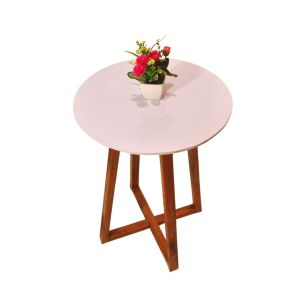 saMju Cafe Table / Meja Cafe / Meja Kopi Besar / Meja Bulat Scandinavian Japandi