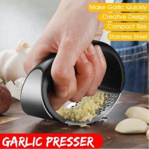 Máy ép tỏi bằng thép không gỉ Máy xay tỏi thủ công Máy ép gừng Phụ kiện nhà bếp Máy băm tỏi Máy nghiền