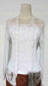 set kebaya akad nikah kebaya kutubaru putih
