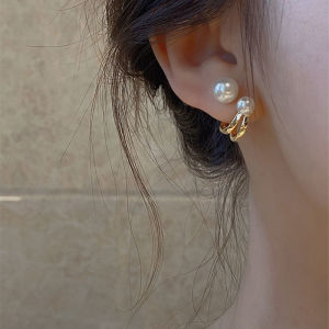 【Korean Style】New Minimalist Pearls Stud Earrings for Women Chic Classy Light-luxury Girls Fashion Jewelry Gift