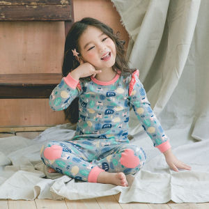 LNR Shop PA-001 - PA-011 BAJU ANAK PEREMPUAN 1 SET BAJU CELANA PANJANG MOTIF DOMBA SHEEP KATUN PREMIUM TERBARU IMPORT PAJAMAS AKSEN RUFFLE HYTS