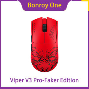 Razer Viper V3 Pro Faker Edition Wireless Gaming Mouse Signature Design 8K Polling Rate Focus Pro Sensor Red Optical Switches USB-C