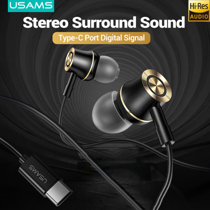 USAMS Type-C Wired In-Ear Headphone Điều khiển cáp thông minh với micrô ...