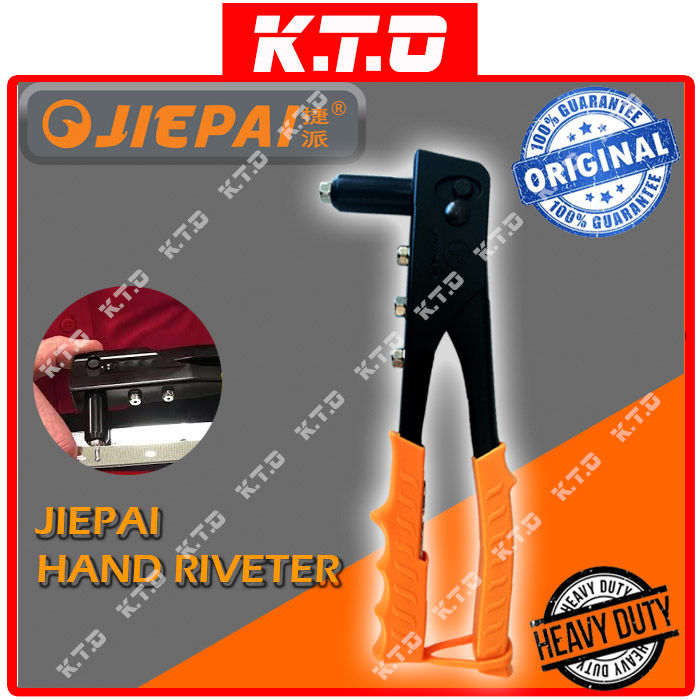 JIEPAI HAND RIVERTER RIVET GUN WITH 4 SIZES BLIND RIVET 2.4MM , 3.2MM ...