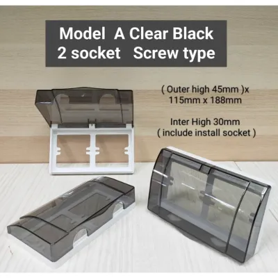 Waterproof Switch Plug Socket Cover Transparent Self-adhesive Switch Socket Cover Protection Box