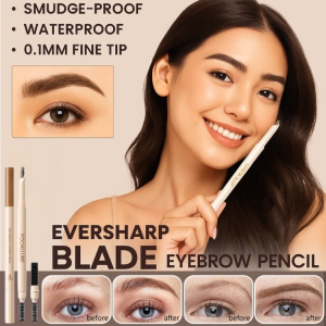 Double-Head Eyebrow Pencil Waterproof Long-Lasting Three-Dimensional Eyebrow Pen Ultra-Fine Head No Smudging