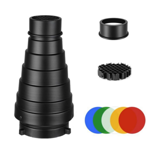 Conical Snoot Kit Enhances Light Control for Creative Photographers and Enthusiasts Aluminium For Bowens Mount