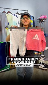 adidas Baby Badge Of Sport French Terry Jogger Set Shirt Baju Budak (GM8978) Sport Planet 24-26