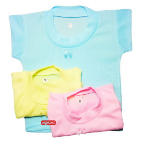 12Pcs Kaos Oblong Salur Bayi Conoco Newborn 0-6 BulanSize SMLXL-Aurora Store (COD)