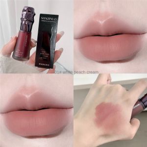 Yicenmy SHAQINUO Matte Velvet Lip Matte Velvet Finish ไม่แห้งช่วยให้ผิวสว่างขึ้น ทำให้ริมฝีปากดูสีขาวขึ้น