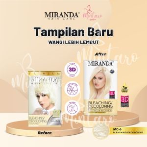 MIRANDA Hair Color MC-6 Bleaching Premium Permanent || CAT SEMIR TAHAN LAMA MIRANDA