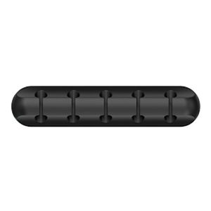 BETTERFORM Silicone Cable Organizer Flexible Black Management Clips  Desktop Tidy Wire Holder For Mouse Keyboard Earphone Protector