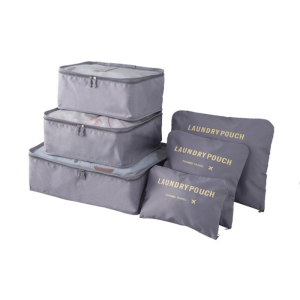 🚚SG Seller🚚 6 Pcs Set Travel luggage Organizer Clothes Luggage Packing Cubes Clothing Sorting Packages Organizer Box