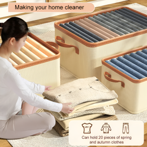 Fabric Closet Foldable Box Detail Fine Alignment Organizer Scratch-resistant Does not Take Up Much Space