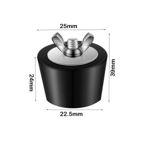 Q-1151 STORE With Stainless Steel Screw Pool Winterizing Plug Rubber Black Swimming Pool Leak Proof Swimming Pool Fittings