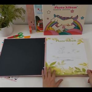 6-inch photo album with large capacity of 500 photos for home storage 4r ins style personalized pattern interstitial
