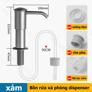 Hộp đựng xà phòng rửa chén tiện lợi và gọn gàng với ống silicon dài 90cm bền và chống ăn mòn có thể sử dụng dưới bồn rửa hộp đựng xà phòng tự bơm kiểu nhấn