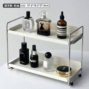 💟SOLUTION65💟 2 Tiers Iron Perfumes Holder Perfumes Stand Makeup Stand Makeup Holder Cosmetic Stand Cosmetic Holder Desktop Organizers Rack Countertop Organizer Storage Cosmetics Organizer Perfumes Organizer Office Table Organizer Study Table Organizer