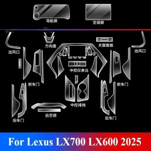 secr PPF Protection Film For Lexus LX700 LX600 2025 Interior Accessories Transparent TPU Navigation Gear Panel Center Console Sticker T6H1N