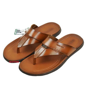 Sandal Distro Pria Dewasa Cow Leather Terbaru Sendal Casual Keren Real Fict Bisa Bayar Ditempat