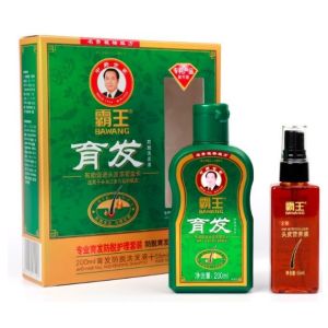 BAWANG Hair Tonic and Shampoo Set - Green Bottle 200ml + Orange Spray Bottle - Anti-Hair Loss Thickening Blackening and Strengthening Hair Care