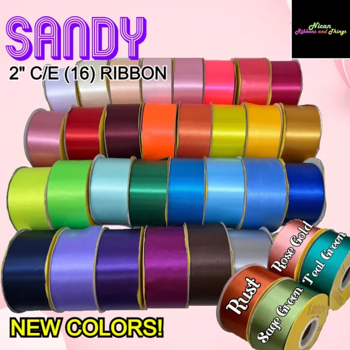 2 inch satin best sale ribbon