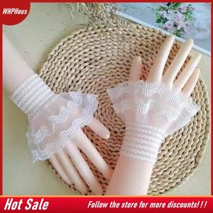 【COD】🔥🔥🔥 Fake Sleeve Decorative Lace Arm Covers for Women Sun Protection Knitting Sweater Cuffs UV Block for Summer Outdoor Fashion