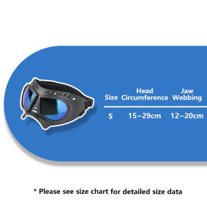 HamshMoc Adventure-Ready Dog Goggles Dust Proof Seal Contour Fit Breathable Design for Happy Outdoor Runs