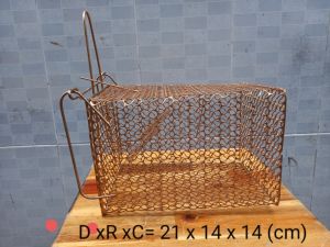 Lồng Bẫy Chuột Thông Minh Chốt Chặn Dài 21cm Cao 14cm Rộng 14cm - Gói Đơn