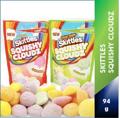 Skittles Squishy Cloudz - Fruits/ Crazy Sours - 94g | Lazada Singapore