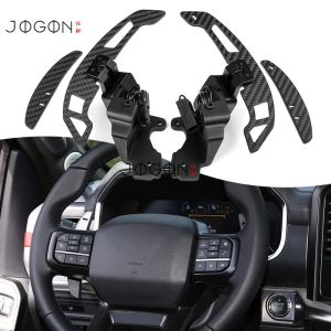 mv1 Replacemrnt Shift Paddle Carbon Fiber Car Steering Wheel Paddle Shifter Cover Trim For Ford F150 Raptor R 2021-2025 Y2R8K